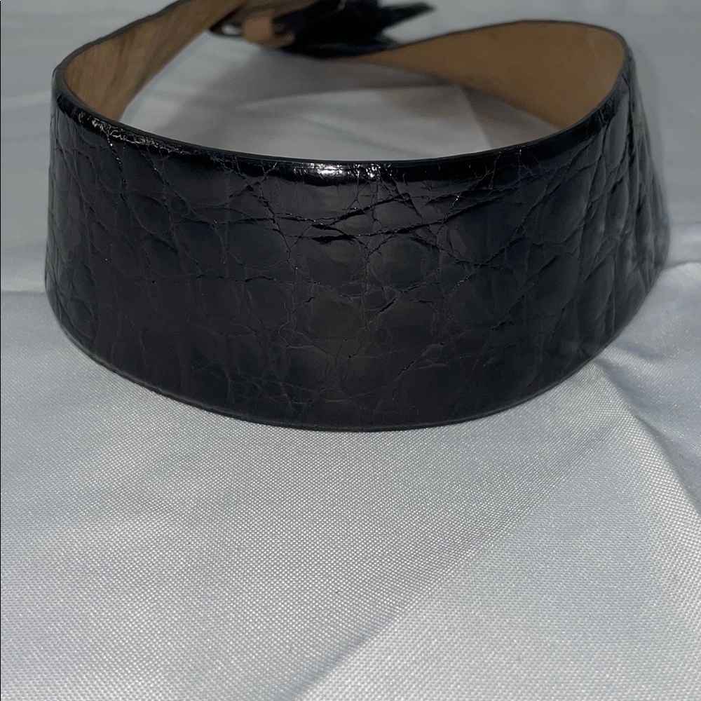 DONNA KARAN NY GENUINE ITALIAN CROCODILE BELT FTL-03-005 - Picture 5 of 7